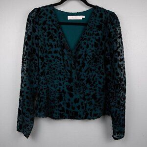 ASTR the Label burnout leapord print wrap top-M